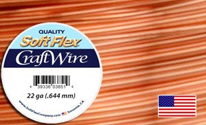 15 Yards of 22 Gauge Bare Copper Soft Flex Craft Wire