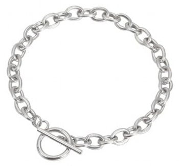 7.5 Inch Stainless Steel Toggle Bracelet