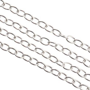 1m of 6.9x5mm Stainless Steel Oval Chain