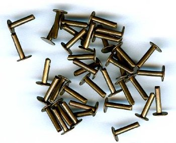 40, 7mm (1/4 Inch ) Antique Copper Stamping Rivets