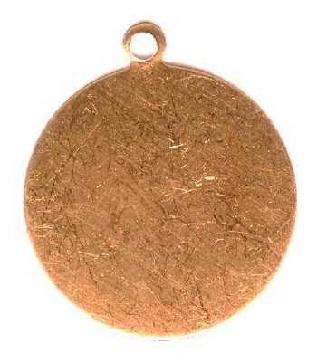 1 19mm Copper Round Stamping Blank Pendant