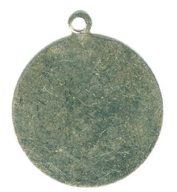 1 19mm German Silver Round Stamping Blank Pendant