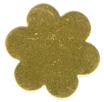 1 22mm Brass Flower Stamping Blank