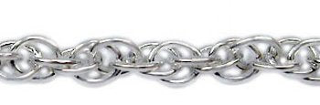 1 Foot 1.5mm Sterling Silver Wheat Chain