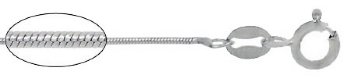 16 inch .9mm Sterling Silver Snake Chain