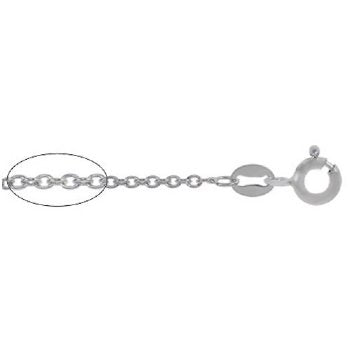 20 inch 1.4mm Sterling Silver Oval Cable Chain