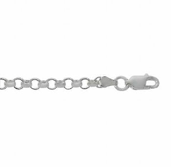 22 inch 2.5mm Sterling Silver Rolo Chain with Lobster Clasp