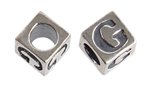 Sterling Silver Alphabet Bead Letter G