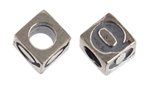 Sterling Silver Alphabet Bead Letter Q