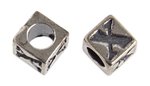 Sterling Silver Alphabet Bead Letter X