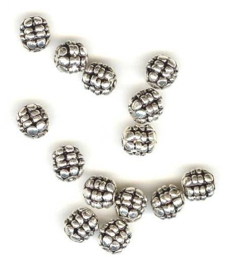 SS2466 1 6x5mm Bali Bumpy Oval
