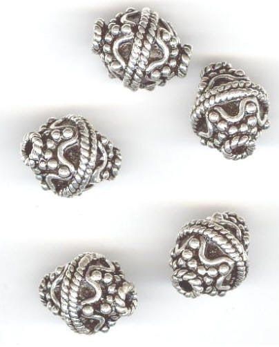 SS2493 1 13x10mm Fancy Bicone Bali