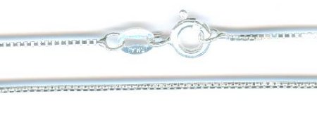 20 inch 0.8mm Sterling Silver Box Chain