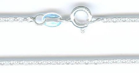 22 inch 1mm Sterling Silver Cable Chain