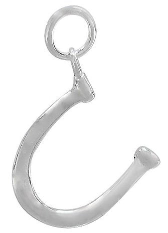 1 12x11mm Sterling Silver Horseshoe Charm Pendant