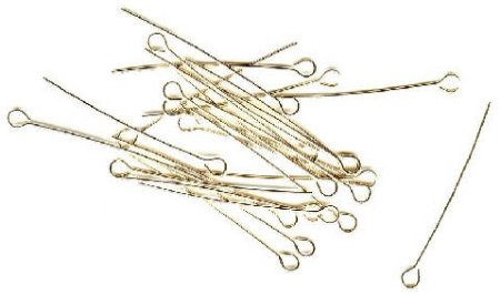 SS2906 20 25mm 24 Gauge Sterling Silver Eyepins