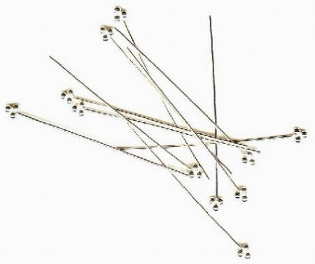 SS2812 10 38mm 24ga Sterling Silver Fancy Headpins