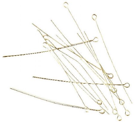 SS2903 20 50mm 24 Gauge Sterling Silver Eyepins