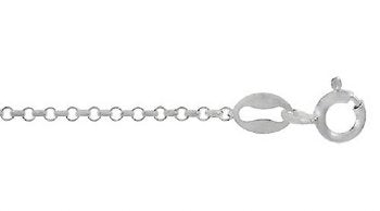 18 inch 1.2mm Sterling Silver Rolo Chain