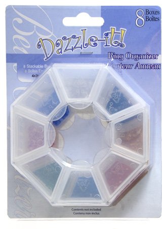 8 Box Plastic Storage Ring Shaped Organizer
