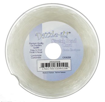 100 Meters of .7mm Diameter Clear Stretch Cord