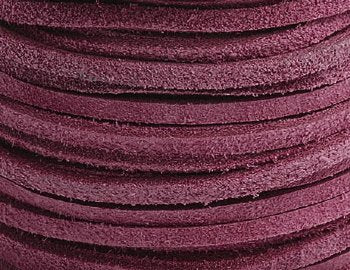 1 Meter of 3.5mm Wine Suede Lace