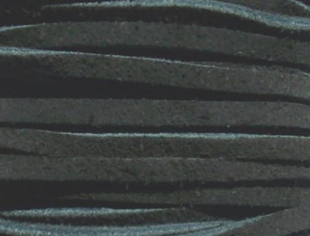 1 Meter of 3.5mm Black Suede Lace