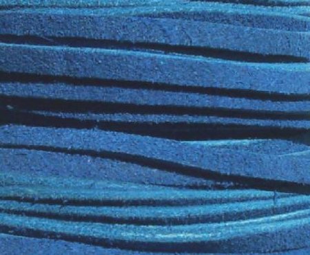 1 Meter of 3.5mm Blue Suede Lace