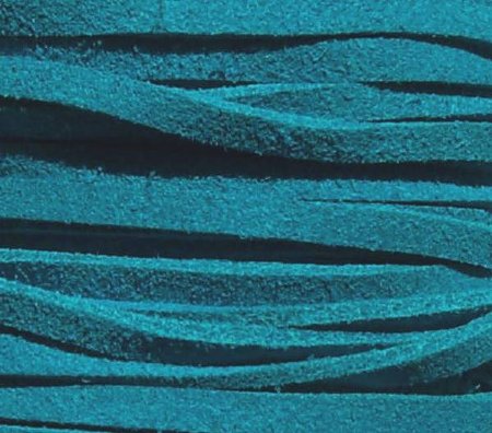 1 Meter of 3.5mm Turquoise Suede Lace