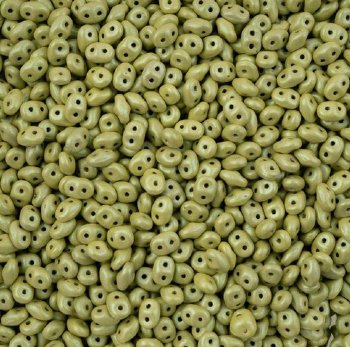 DUO-33409 10 Grams Alucolour Linden Green 2.5x5mm Superduo Beads