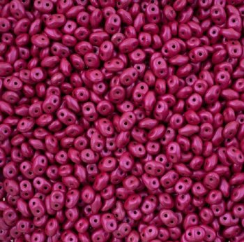 DUO-33404 10 Grams Alucolour Magenta 2.5x5mm Superduo Beads