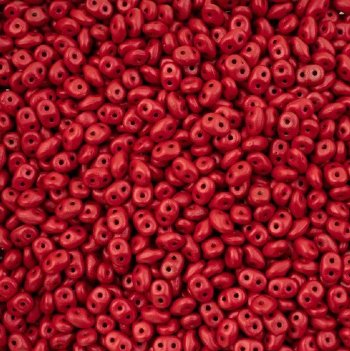 DUO-33401 10 Grams Alucolour Scarlet Red 2.5x5mm Superduo Beads