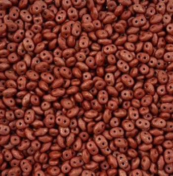 DUO-33403 10 Grams Alucolour Terracotta 2.5x5mm Superduo Beads