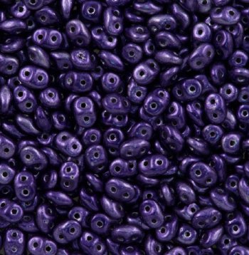 DUO-24202 10 Grams Metalust Purple 2.5x5mm Superduo Beads