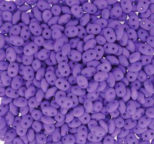 DUO-525145 - 10 Grams Neon Orchid 2.5x5mm Superduo Beads
