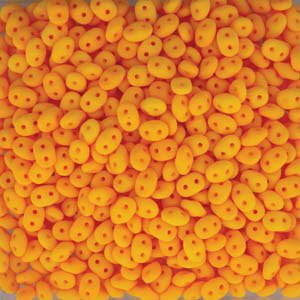 DUO-525143 - 10 Grams Neon Sunflower 2.5x5mm Superduo Beads