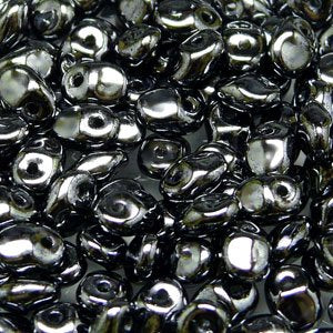 10 Grams Jet Hematite 2.5x5mm Super Uno Beads