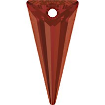 18mm Red Magma Swarovski Spike Drop Pendant