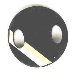 1 18mm Jet Swarovski Sew On Twist