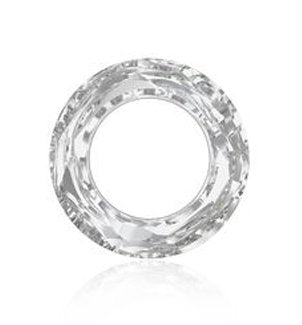 1 14mm Comet Light Argent Swarovski Faceted Ring