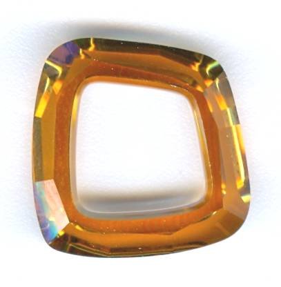 1 14mm Crystal Copper Swarovski Cosmic Square Ring