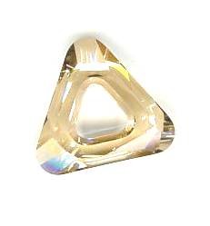 1 14mm Swarovski Golden Shadow Triangle
