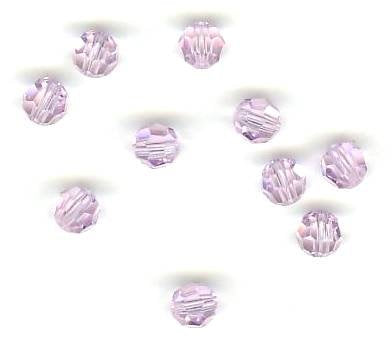 10 4mm Round Swarovski Violet