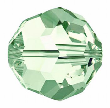 10 6mm Round Swarovski Beads - Chrysolite