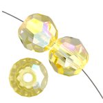 10 6mm Round Swarovski Beads - Jonquil AB