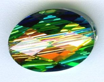 1 14x10mm Medium Vitrail Swarovski Oval Bead