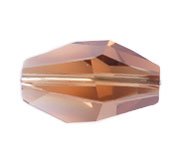 1 12x8mm Smoke Topaz Swarovski Polygon Bead