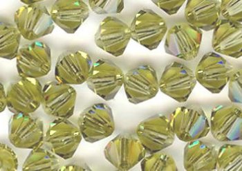 25 Khaki 4mm Bicone Swarovski