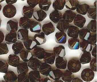 25 4mm Mocca Bicone Swarovski