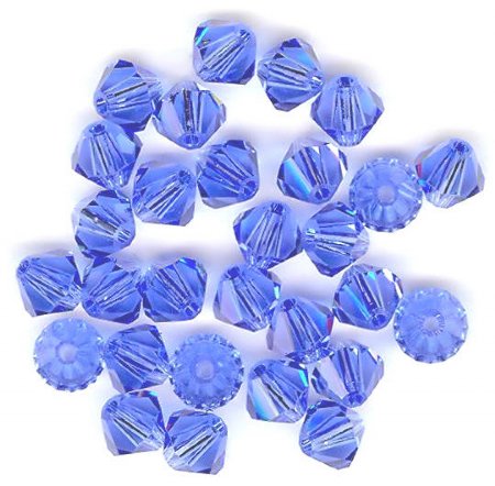 25 Sapphire 5mm Bicone Swarovski